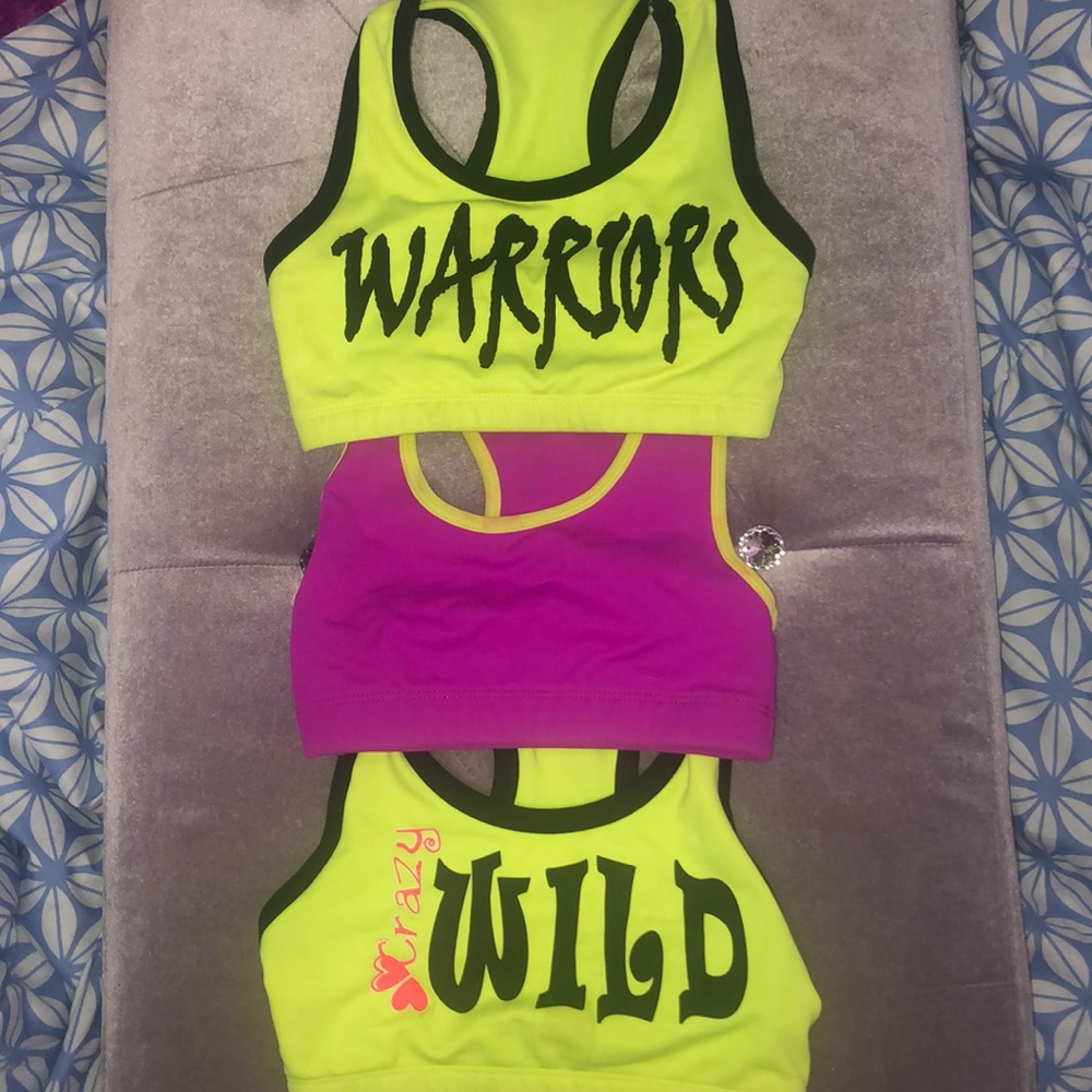 Bundle of 3 Sports Bras💗💛🖤